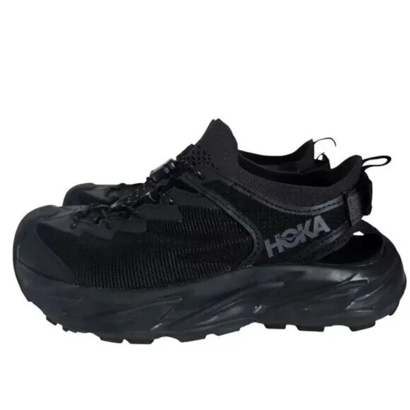 NEW Hoka Womens Hopara 2 Black US 7 Hiking Shoes Sandals Mesh Breathable
